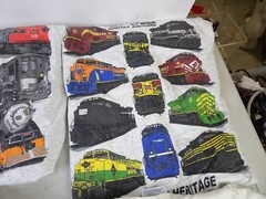 Lot of 6 Vintage Railroad Train T-Shirts Size 2XL – White – Worn and Yellowed