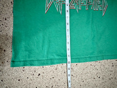 1987 Vintage Def Leppard US Hysteria Tour Concert T-Shirt Size S/M