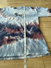 Teddy Fresh Tie Dye Long Sleeve Tee Graphic Logo Streetwear Skater L Cotton