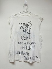 Vintage Anarchy T Shirt 1980s 80s Punk Dead Kennedys The Clash THRASHED VTG SZ L