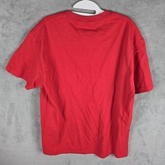 Chinatown Market Mens Red Graphic T-Shirt Script Logo 23 Basketball Large USA
