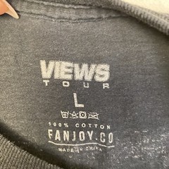 Drake 2016 Views Tour Shirt Long Sleeve Size Large Revenge Rap Tee Hip Hop