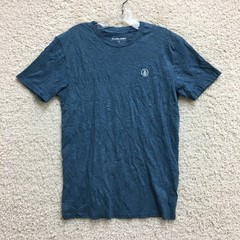 Volcom Shirt Small Adult Blue Crewneck Short Sleeve Casual Athletic Modern Men S