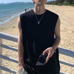 Men’s Vest Casual Daily Holiday O Neck Regular Slight Stretch Vacation