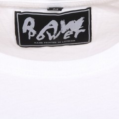 C0762 maglia uomo RAW POWER bianco/nero t-shirt men