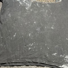 Milwaukee Wisconsin Biker Pig TShirt Sz XL Mens Black Grunge Distressed Paint