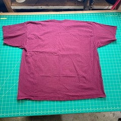 Vintage Harvard Football Shirt Mens 3XL Maroon Perrin Pro Weight T-Shirt Crimson