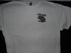 “Ford Mustang BOSS” : DTG PRINT on 100% COTTON WHITE T-Shirt Size XLGE