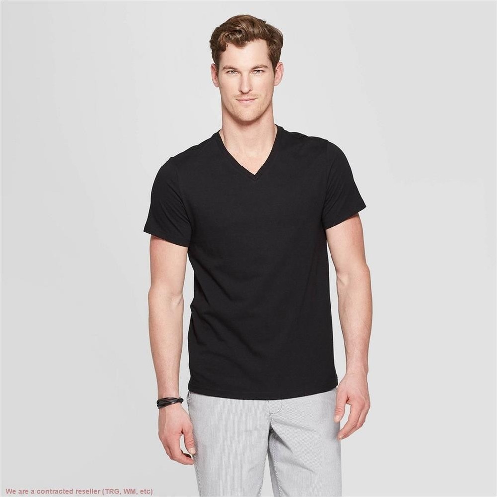Men’s Every Wear V-Neck T-Shirt – Goodfellow & Co Black S *SEE DEAL!!!*