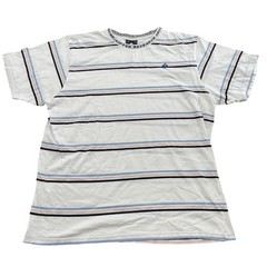 LRG Lifted Research Group One-Point Logo Striped Tee Size XL (Retail $40)