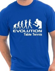Evolution Of Table Tennis Funny Adult Mens T-Shirt Birthday Gift Size S-XXL