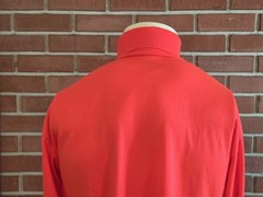 Meister Mens XL Long Sleeve Turtleneck Vintage 1980s Hot Pink Neon Acrylic Shirt