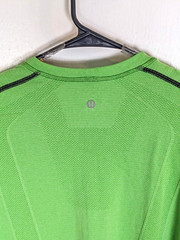 Lululemon Metal Vent Tech Training S/S Tee Electric Green Anti-Odor Stretch L