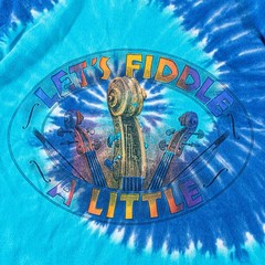 Vintage Bluegrass Festival Shirt Medium Tie Dye Lets Fiddle A Little 2001 Y2K