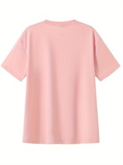 Men T Shirt 100% Cotton Round Neck Short Sleeve Cross Print Plus Size Loose Fit