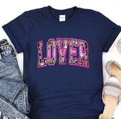 Lover Shirt, Leopard Pattern T-Shirt, Valentines Day Tee, Gift for her