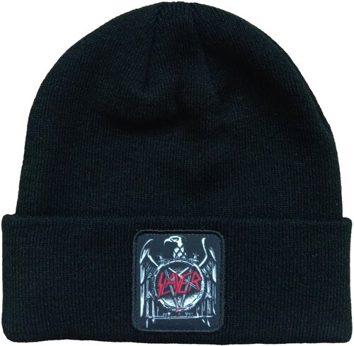 Slayer – Slayer – Eagle Patch – Acrylic Knit Hat – Black BN400SLA [New ] Black,