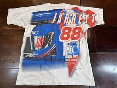 Vintage Dale Jarrett Shirt Mens Large Ford Quality Care NASCAR Racing 90s