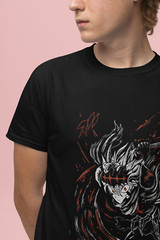 Asta Yuno T-shirt Black Clover Anime Manga Asta Girl Gifts Black Shirt All Size