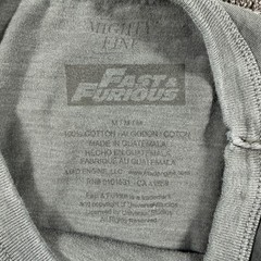 The Fast & The Furious Mighty Fine T-Shirt Mens XL Gray Car Movie Logo Promo Y2K