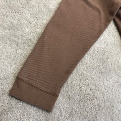 CE Schmidt Workwear Henley Shirt Mens XL Brown Waffle Knit Long Sleeve