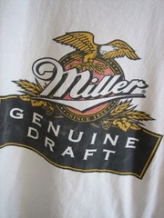 Miller Genuine Draft Vtg T Shirt Beer Eagle Graphic Size XL Runs small