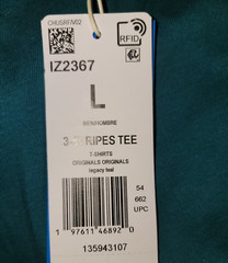 NEW MEN’S ADIDAS ORIGINALS 3-STRIPES CALIFORNIA TEE SHIRT ~ LARGE ~#IZ2367 TEAL