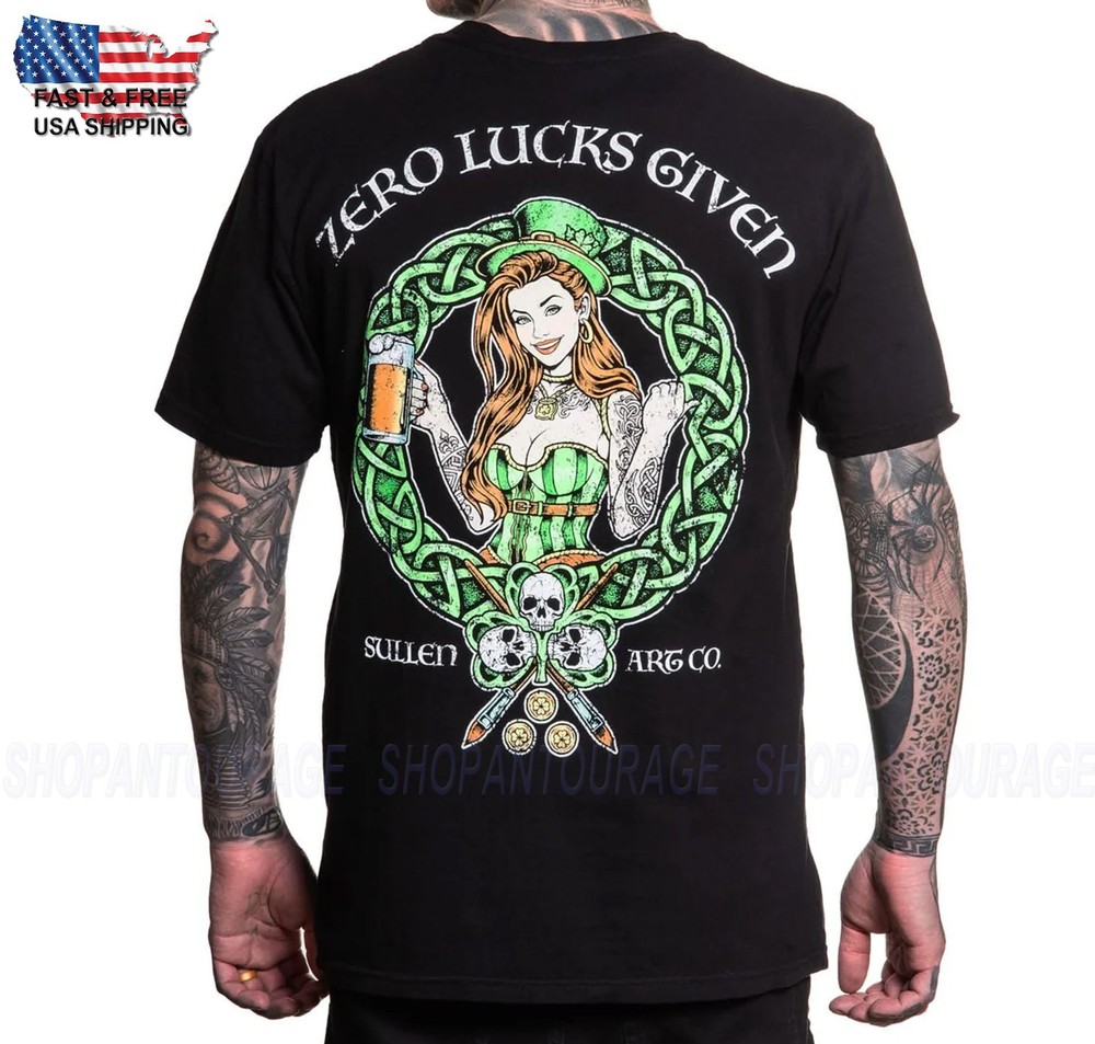 Sullen Zero Lucks Given Premium Fit SCM7944 Short Sleeve T-shirt For Men