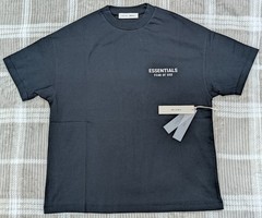 Fear of God Essentials Tee Jet Black Men’s M Loose Oversized T-Shirt NWT SS25