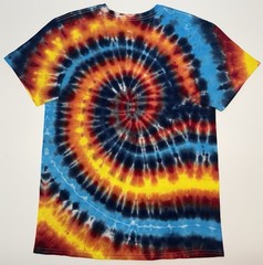 Gildan Tie Dye Adult Unisex T-Shirt Size Large Multicolor Hand Dyed Tee New
