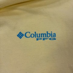 Columbia PFG Tarpon Ale Graphic T-Shirt Mens Size Large Yellow Fishing