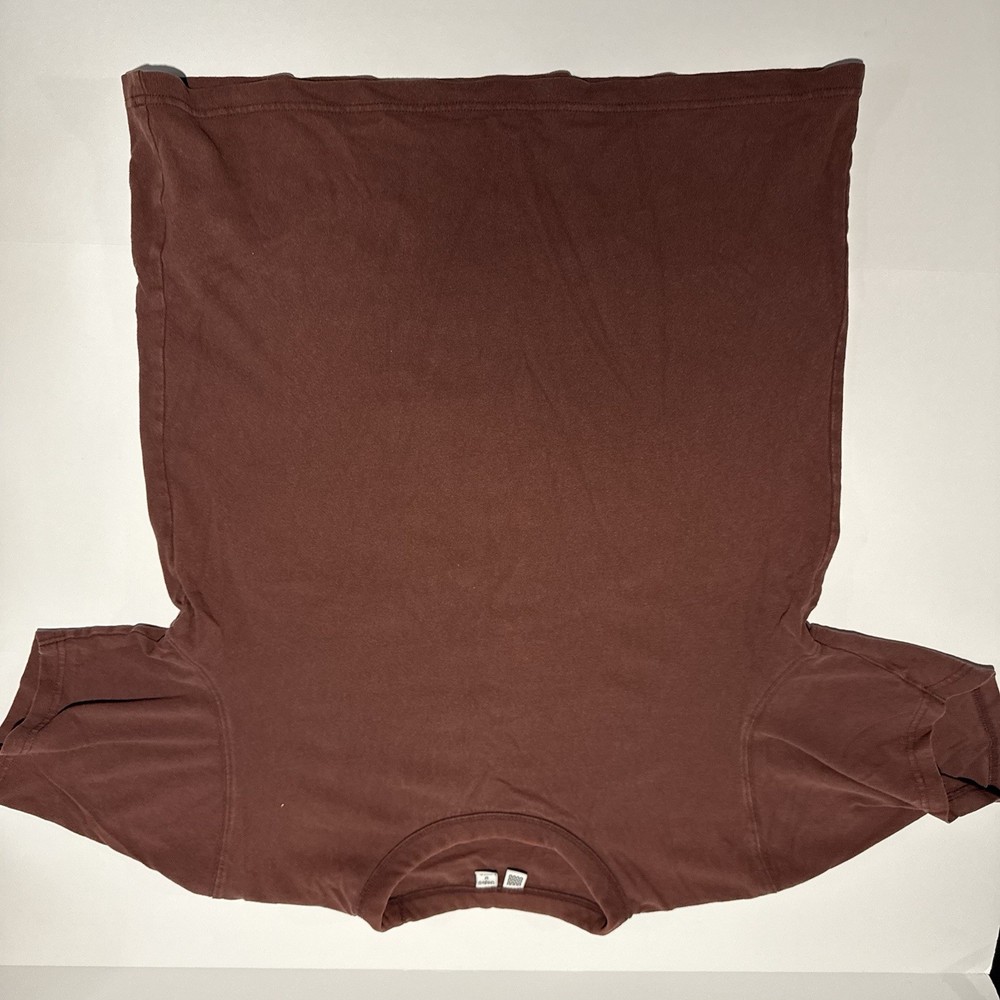 Uniqlo U Crew Neck Short Sleeve Tt Shirt Reddish Brown