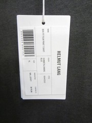 Helmut Lang T Shirt Gunmetal Grey & Ombre Blue Box Fit Film Print Men XL
