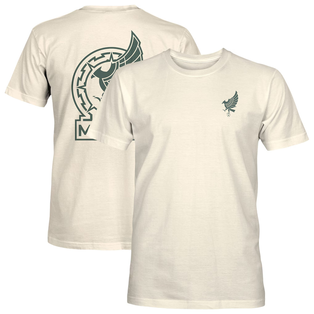 Mexico Soccer Inspired Big Logo Heavyweight Graphic Tee Shirt