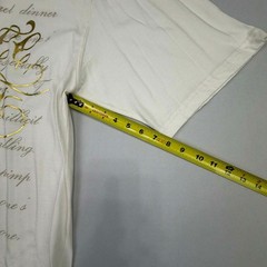 Mecca USA Vintage Y2K Gold Foil Script Graphic T-Shirt 4X NWT