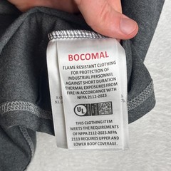 NWOT Bocomal FR Flame Resistant T Shirt Mens L Long Sleeve CAT 2 Halloween Print