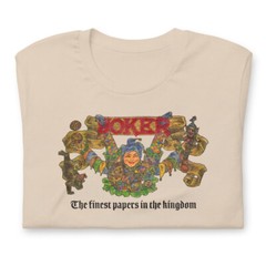 JOKER ROLLING PAPERS Graphic Tee Shirt 70s Style Unisex t-shirt