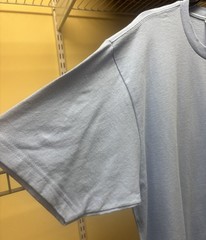 Shaka Active Wear Light Blue Short Sleeve T-shirt Plain Blank Tee X-Large New