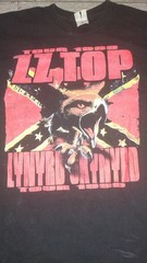 Vintage ZZ Top Lynyrd Skynyrd Shirt Mens XL Black Tour 1999 Eagle Graphic Band