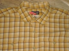 MENS PLAID PATAGONIA SHIRT LARGE CHEST 48 EXCELLENT CONDITION ORGANIC COTTON