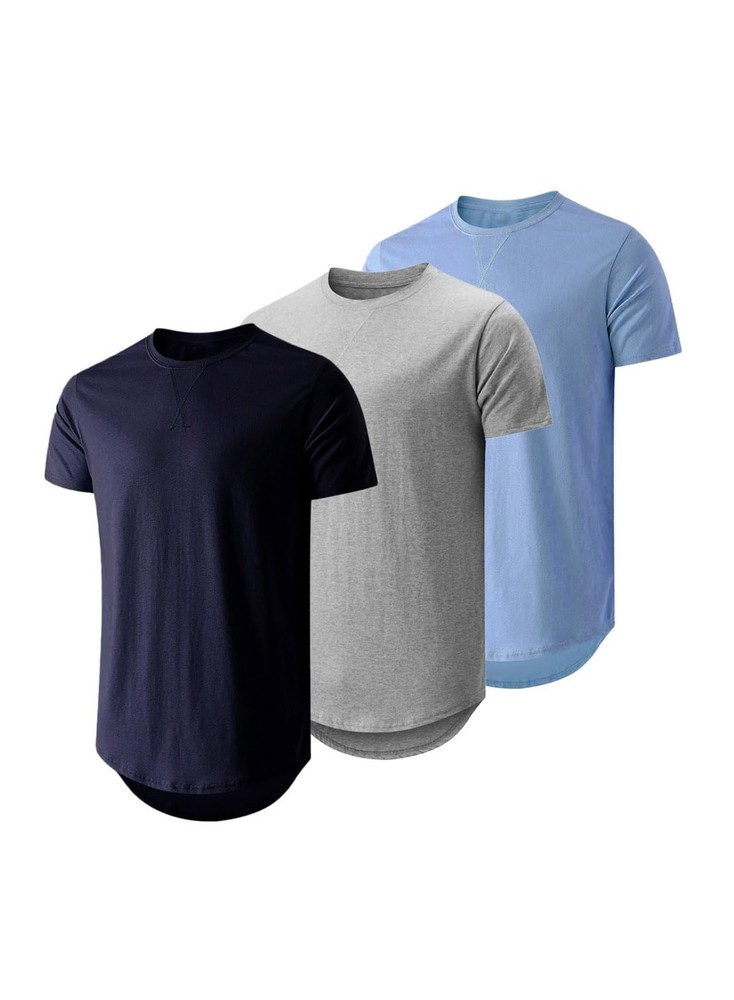 JMIERR Men’s 3 Pack Cotton Hipster Hip Large, A-navy Blue/Light Grey/Sky Blue