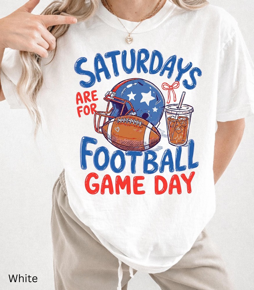 Saturdays Are For Football Shirt Game Day College Football Fan Unisex Tee Gift