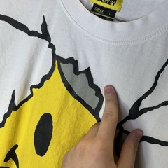 Chinatown Market x Smiley All Over Print AOP Graphic T-Shirt White Men’s Large