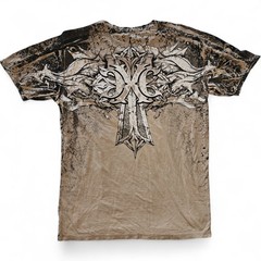 Xtreme Couture by Affliction Men’s Notched Neck Tattoo MMA T-Shirt Tee S-4XL