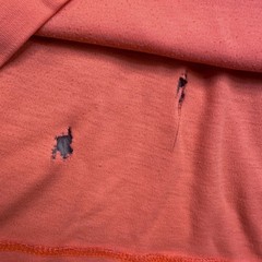 Vintage 90s Single Stitch Hong Kong Shirt Mens M Fluorescent Orange Tee Dim Sum