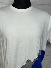 Nike Air Jordan T-Shirt Men XL Big Jumpman Embroidered Logo Blue White 37269-101