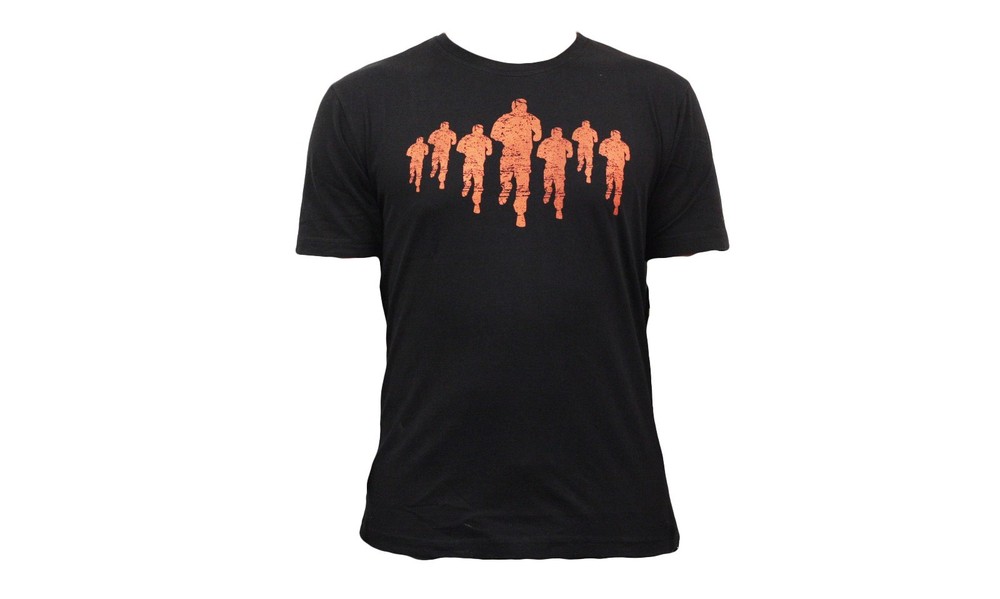 Tough Mudder Large Size 100% Cotton Classic Fit Black Soft T-Shirt Running Man