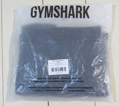 NEW Gymshark Crest Long Sleeve T-shirt SIZE Medium, Black, Embroidered Logo