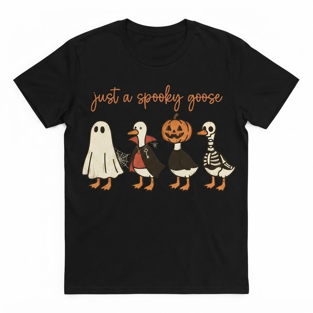 Halloween T-Shirt Halloween Goose Shirt Ghost Shirt Halloween Costume Spooky