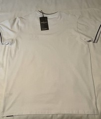 Kenneth Cole Men’s City Dweller Logo T-Shirt Crew Neck Cotton Black White Short…